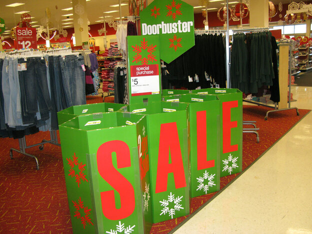 These bargain bins at Target in Rockville, Md., are filled with $5 pajamas. Many retailers said their cheapest items went first and fast on Black Friday.