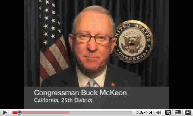 Rep. Buck McKeon on YouTube.