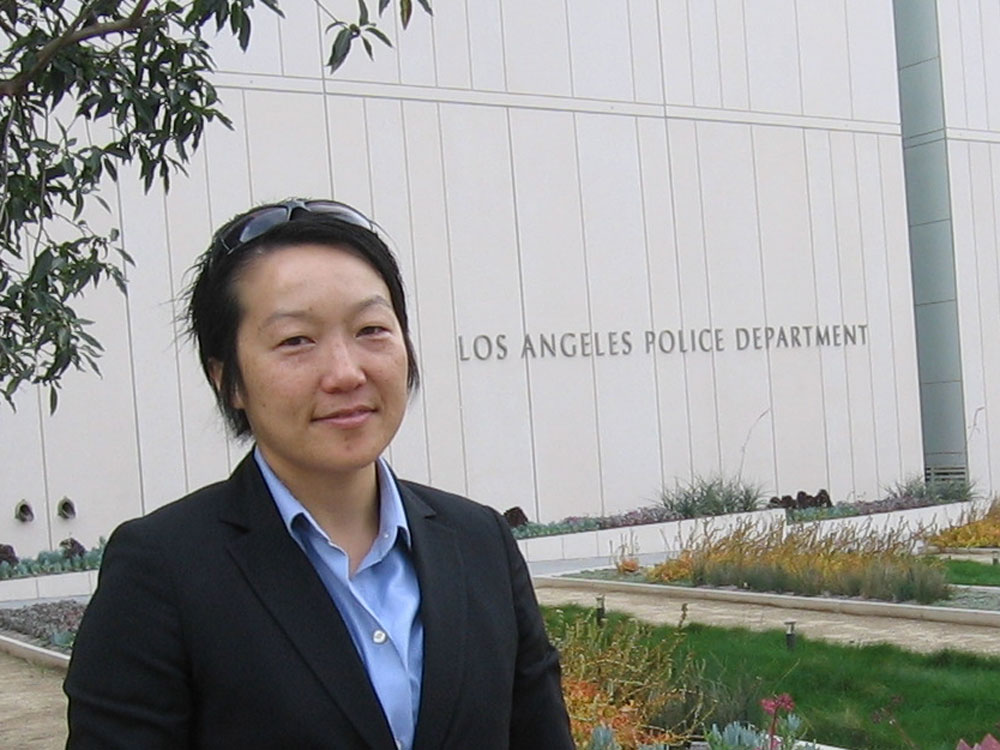 Julianne Sohn, now an officer with the LAPD, was forced to resign from the Marines. (NPR)