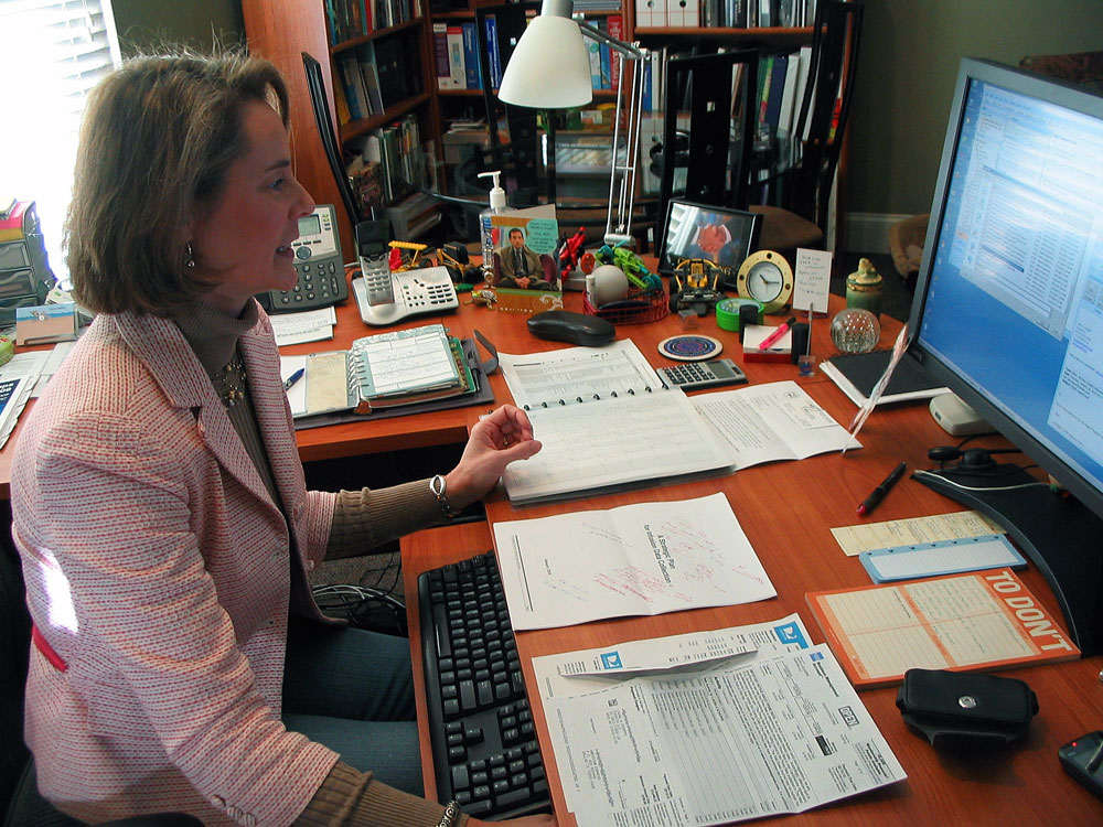 Laura Schoppe founded a company whose entire staff is required to work from home. (NPR)