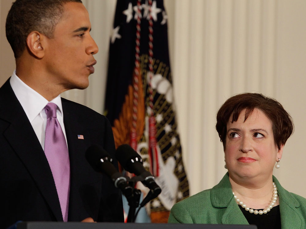 President Obama introduces Solicitor General Elena Kagan as his choice to be the nation's 112th Supreme Court justice during an event in the East Room of the White House on Monday. (Getty Images)