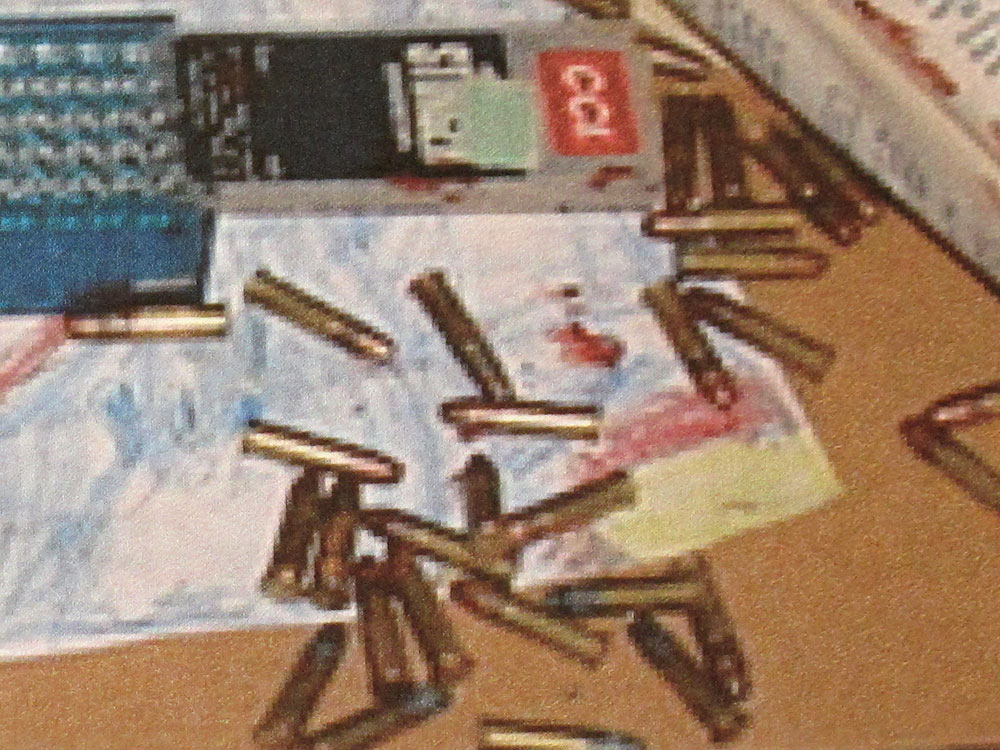 Bullets found at the crime scene the night Bradley Waldroup shot and killed his wife's friend.
