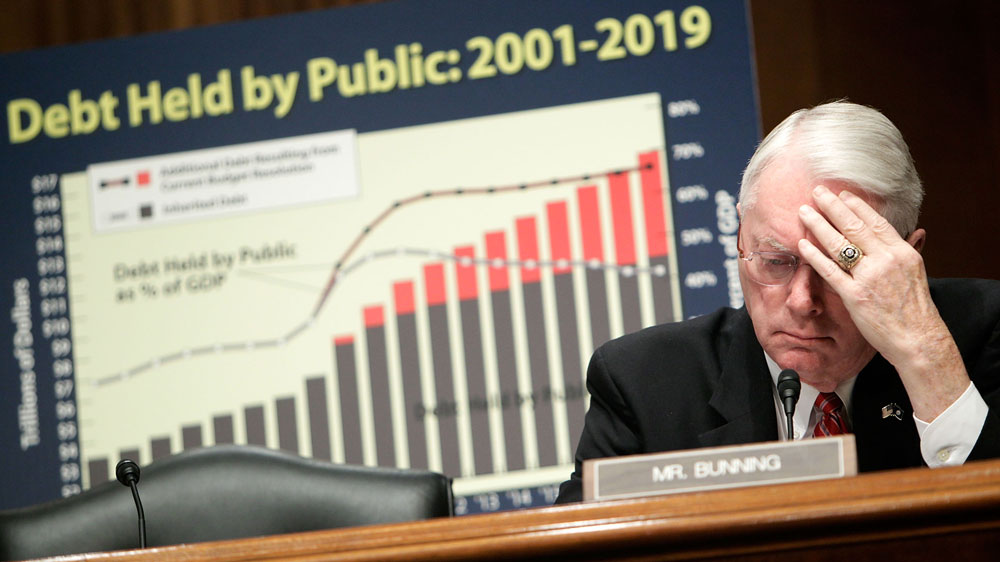 Kentucky Sen. Jim Bunning was one of the first Republicans to argue that jobless benefits can't be extended without finding a way to keep from adding to the national debt. (Getty Images)