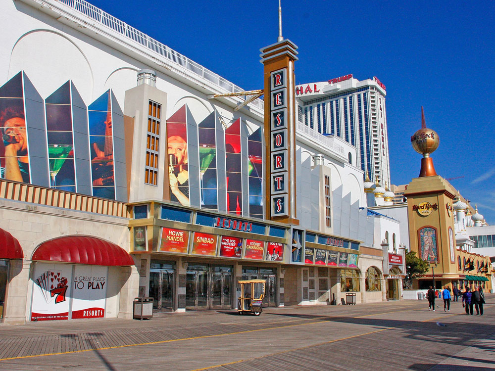 Resorts Casino, pictured in January, is a struggling casino in Atlantic City. As new casinos open in neighboring states, the competition for gamblers is heating up. (Getty Images)