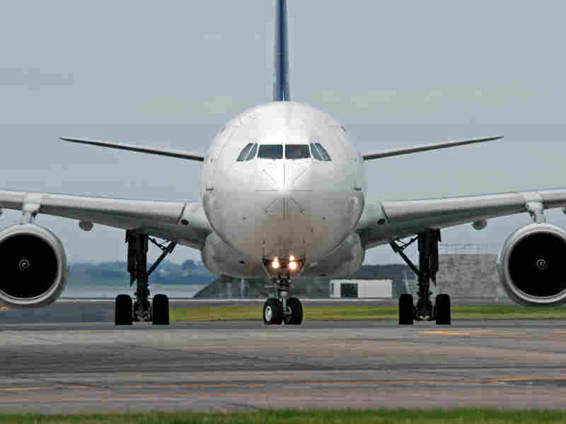 Grounded airplane
