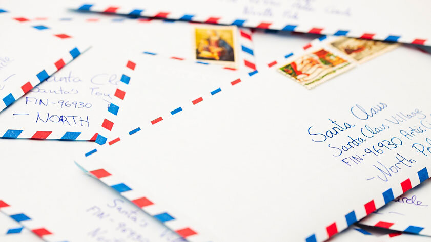 santa envelopes
