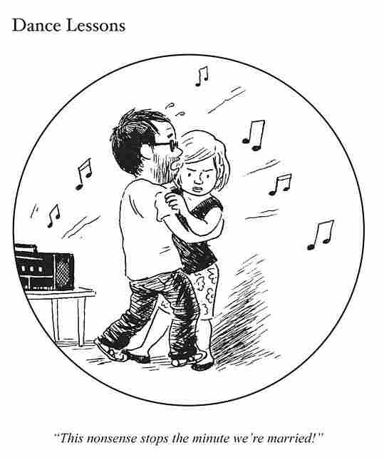 Tomine dancing cartoon