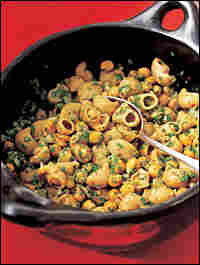 Pasta and Chickpeas with Plenty of Parsley and Garlic