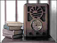 Radio with books