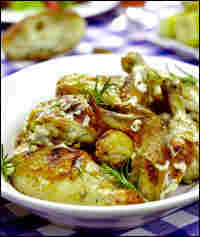 Grilled Chicken with White Rosemary Barbecue Sauce