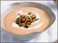 Lemongrass and Sweet Corn Soup with Creme Fraiche