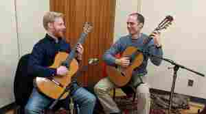 Two Guitars - Red & Black
