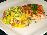 Salsa and salmon