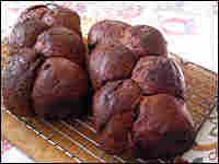 Loaves of chocolate bread