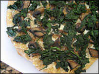 Roasted Garlic, Fontina and Veggie Pizza