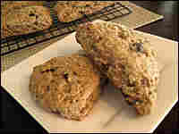 Oat Scones with Dried Cherries and Walnuts