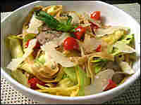 Fettuccine With Squash Ribbons