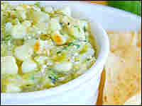 Roasted Corn and Tomatillo Salsa