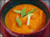 Butternut Squash Soup With Horseradish And Maple Syrup