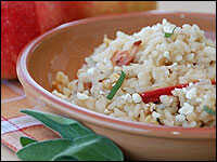 Autumn Risotto With Apples, Pancetta And Sage