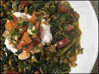 Brown Lentils With Chorizo And Orange Salsa