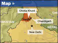 Locator map of India's Punjab region.