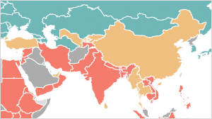 A map shows government fertility policies, GDP per capita and current population density by country.