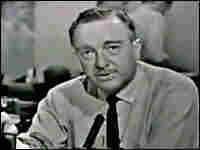 Walter Cronkite announces the death of President Kennedy.