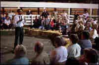 Illinois Sen. Barack Obama talks to Indiana voters.