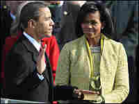 Barack Obama is sworn in
