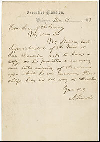 lost lincoln letter donated to national archives npr the lost letter