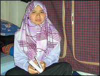 Lili Areyanti, 21, from Aceh, Indonesia, is studying Islamic law at Al-Azhar University.