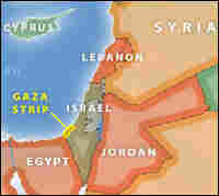 Map of the Gaza Strip