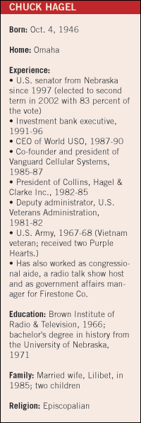 At a Glance: Chuck Hagel