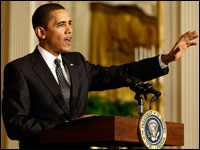 President Obama delivers remarks during the closing session of the White House's forum on health care reform last month. (Getty Images)