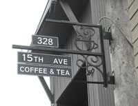 15th Ave. Coffee & Tea in Seattle is a new cafe that Starbucks opened without branding it with the company's name or logo.
