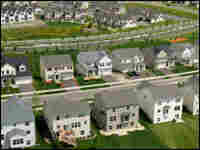 A row of suburban houses
