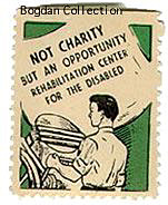 Man pulls lever of a machine; green background.