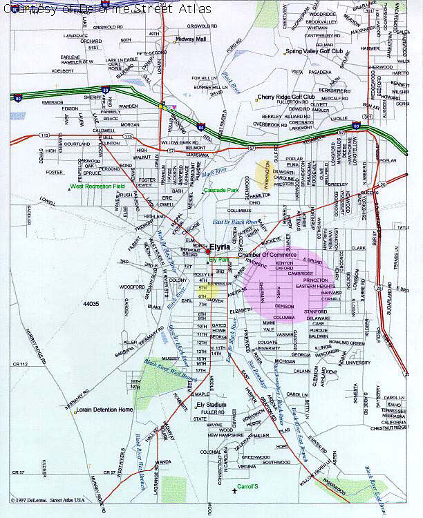 Map of modern day Elyria.