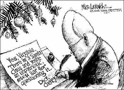 Luckovich-Cheney. Credit: Mike Luckovich, Atlanta Journal-Constitution.