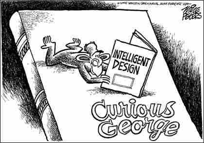 Peters-Curious. Credit: Mike Peters, Dayton Daily News.