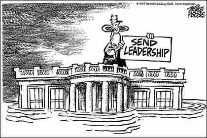 Peters-White House. Credit: Mike Peters, Dayton Daily News.
