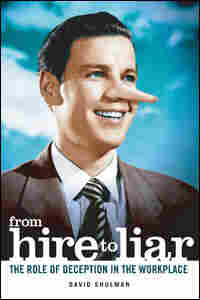 Book Cover of "From Hire to Liar" showing man in business suit with Pinocchio nose.