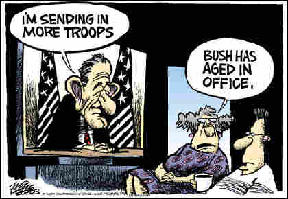 'Bush has aged in office.'