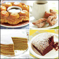 Peach Puzzle, Naked Ladies with Their Legs Crossed, Wacky Cake and Tennessee Stack Cake.