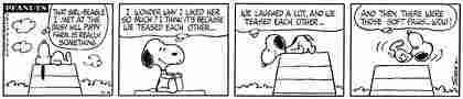 'Peanuts' comic strip #1.