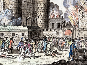 The Bastille in Paris was stormed on July 14, 1789, igniting the French Revolution. (Getty Images)