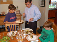 Since Jacob was diagnosed with celiac disease in 2008, the Rosenblums have tailored their family dinners to his gluten-free diet.